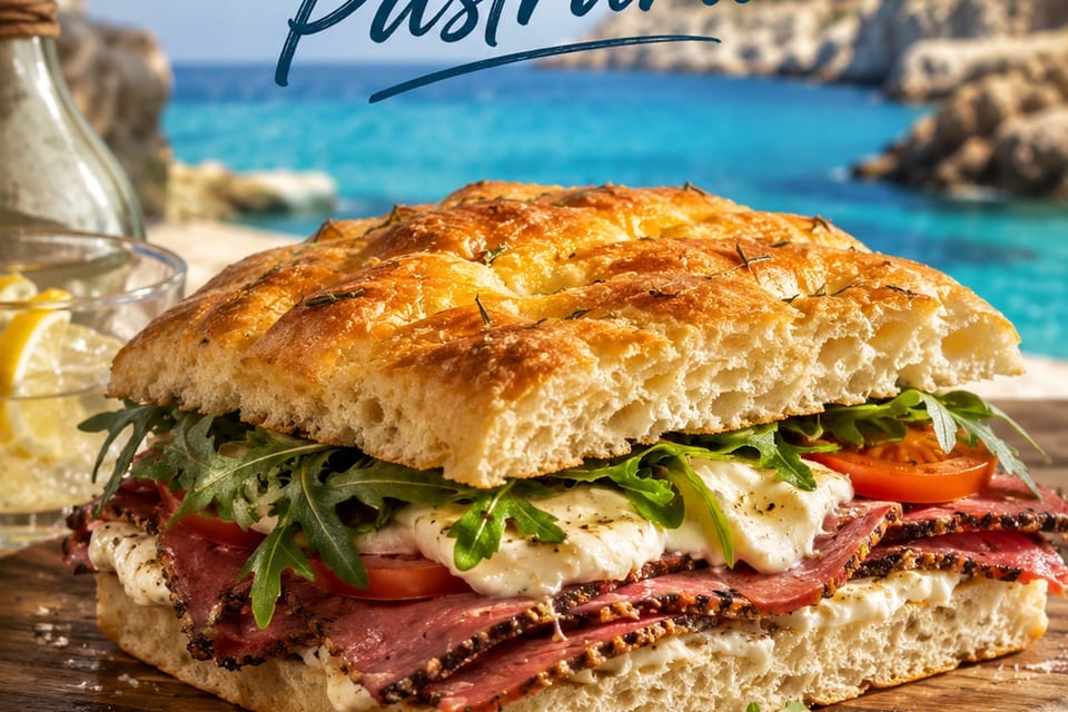 Focaccia Pastrami